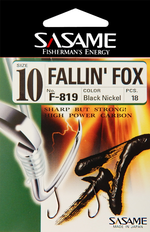 Sasame - Háček Fallin Fox s lopatkou vel.10